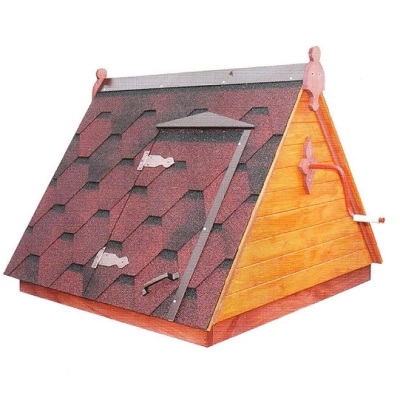 домик для колодца с барабаном