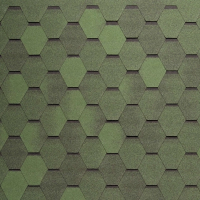 Гибкая черепица Финская зелёная, красная, коричневая (ромб)